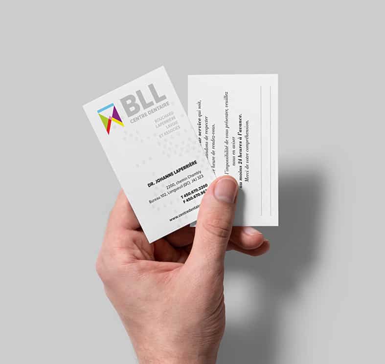 BLL Centre Dentaire business cards